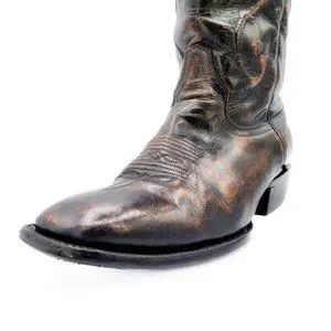 Antiqued Stetson Western Boots 10 EE Square Toe Dark Brown Distressed Leather Stetson | Shoes | Antiqued Stetson Western Boots Ee Square  main image 2